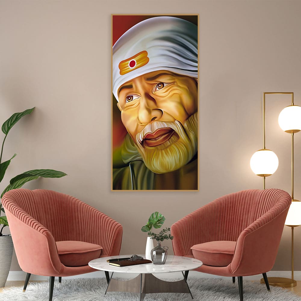 Beautiful Shirdi Sai Baba Canvas Wall Painting