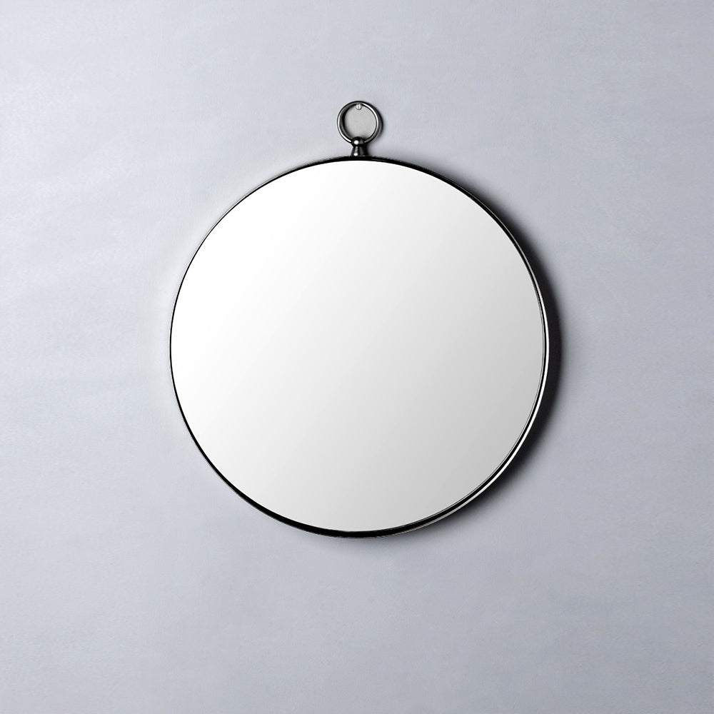 Black Framed Designer Metal Wall Mirror