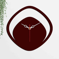 Boomerang Shape Designer Wooden Wall Clock