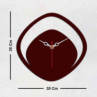 Boomerang Shape Designer Wooden Wall Clock