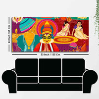 Canvas Wall Painting of Celebration Onam Festival