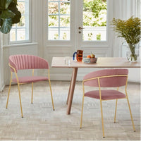 Contemporary Designer Comfort Pink Accent Chair