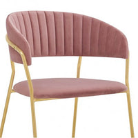 Contemporary Designer Comfort Pink Accent Chair