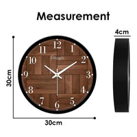 Designer Wooden Pattern Printed Wall Clock