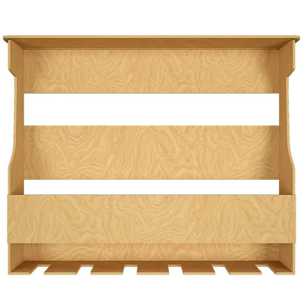 High Quality Backlit Design Bar Wall Shelf / Mini Bar Shelf in Light Oak Finish