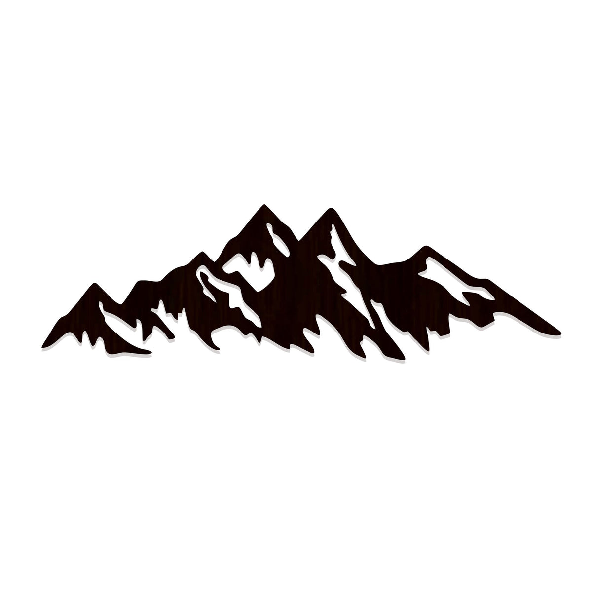Himalayan Mountain Backlit Wooden Wall Art  with LED Night Light Walnut Finish