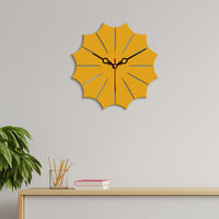 Leaf Shape Designer Wooden Wall Clock