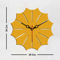 Leaf Shape Designer Wooden Wall Clock