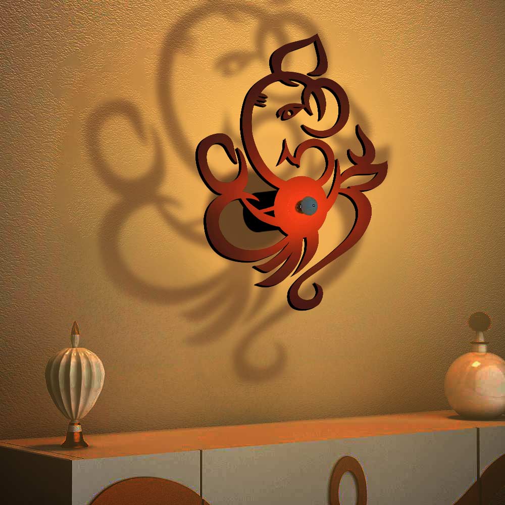 Lord Ganesha Design Shadow Lamp