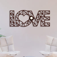 Love Text Design Shadow Lamp