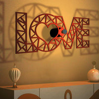 Love Text Design Shadow Lamp