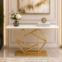Luxurious Contemporary Console Table In Hexagonal Design