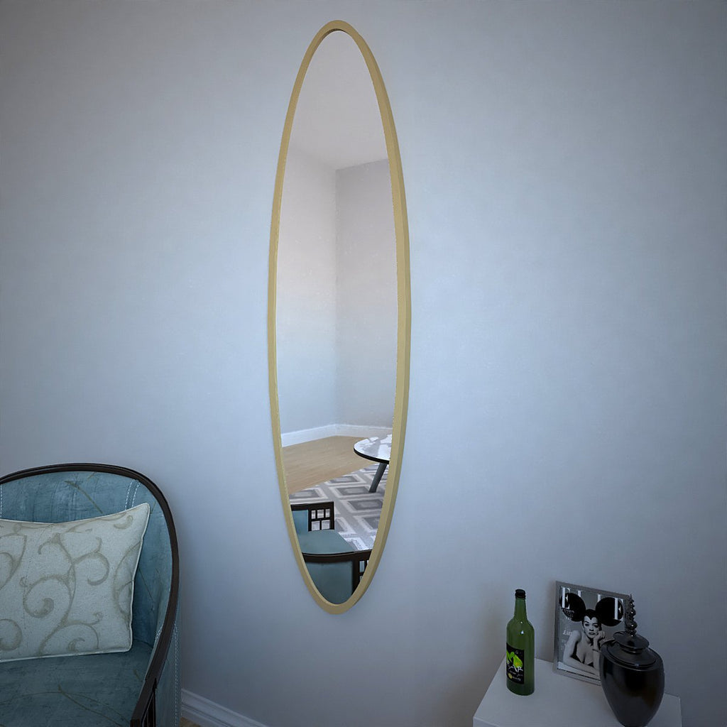 Minimal Design Full Length Oval Mirror