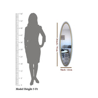 Minimal Design Full Length Oval Mirror