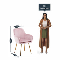 Minimalist High Tufted Back Luxury Baby Pink Sofa Lounge Chair