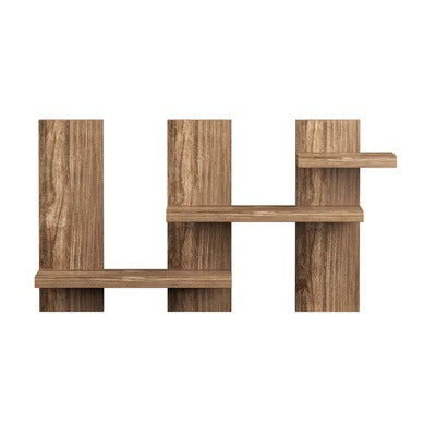 Minimalist Shaped Artistic Wooden Wall Shelves Set of Three