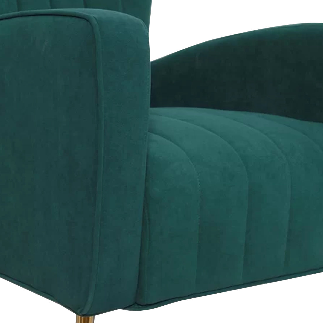 Modern Dense Foam Comfortable Luxurious Green Sofa Lounge Chair