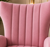Modern Dense Foam Comfortable Luxurious Pink Sofa Lounge Chair