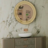 Modern Designed Round Shape Bathroom LED Mirror