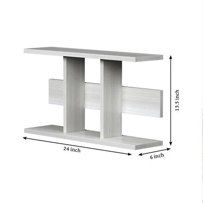 Cubist White Display Modern Geometric Wall Shelf