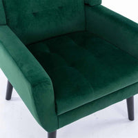 Modern Urban Dark Green Super Soft Velvet Sofa Lounge Chair