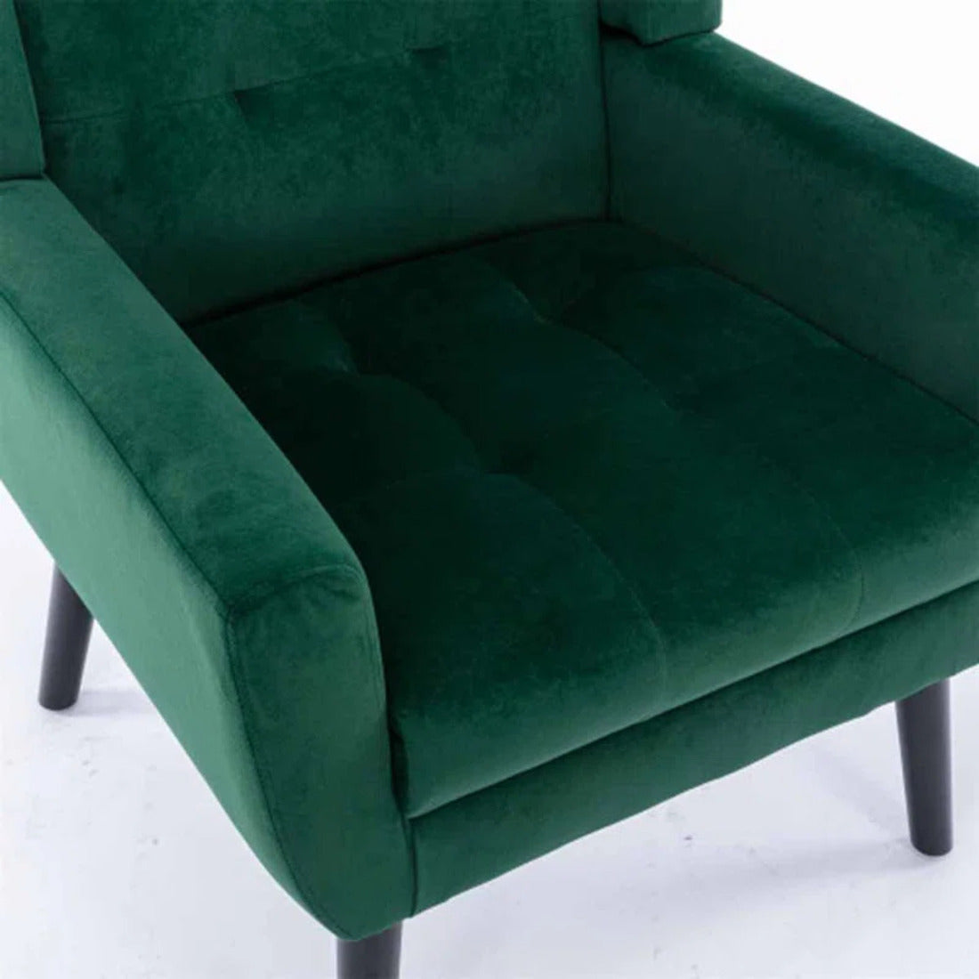 Modern Urban Dark Green Super Soft Velvet Sofa Lounge Chair