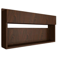 Modish Look Backlit MDF Mini Bar Shelf in Walnut Finish