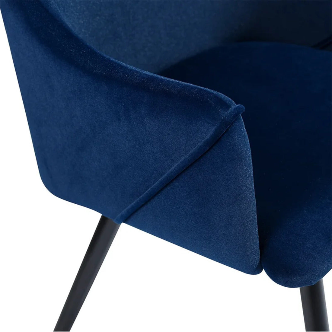 Navy Blue Luxury Cushion Velvet Lounge Chair