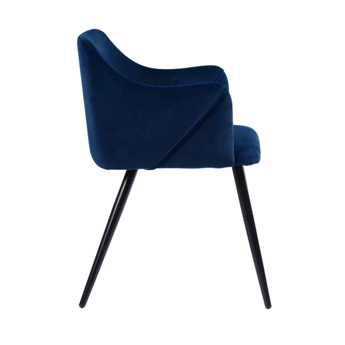 Navy Blue Luxury Cushion Velvet Lounge Chair