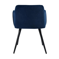 Navy Blue Luxury Cushion Velvet Lounge Chair