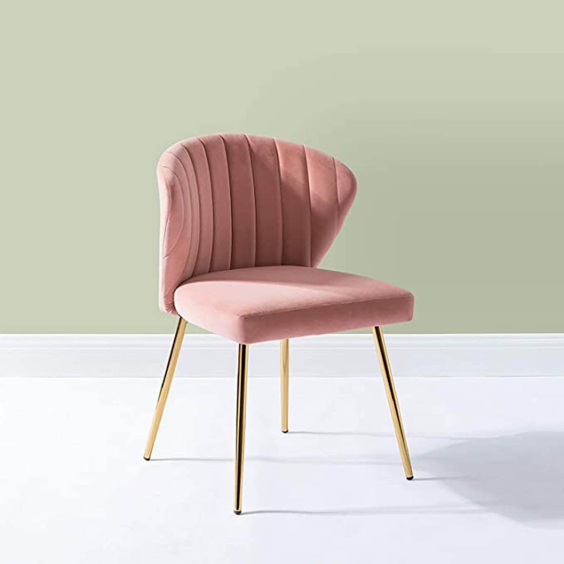 Pink Velvet Tufted Premium Lounge Chair