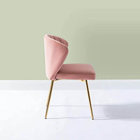 Pink Velvet Tufted Premium Lounge Chair