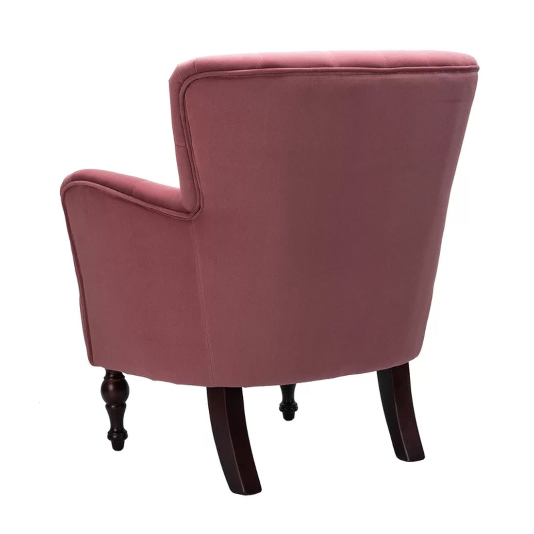 Premium Perfect Cushiony Tufted Super Comfy Blush Velvet Sofa Lounge Chair