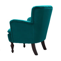 Premium Perfect Cushiony Tufted Super Comfy Emerald Velvet Sofa Lounge Chair