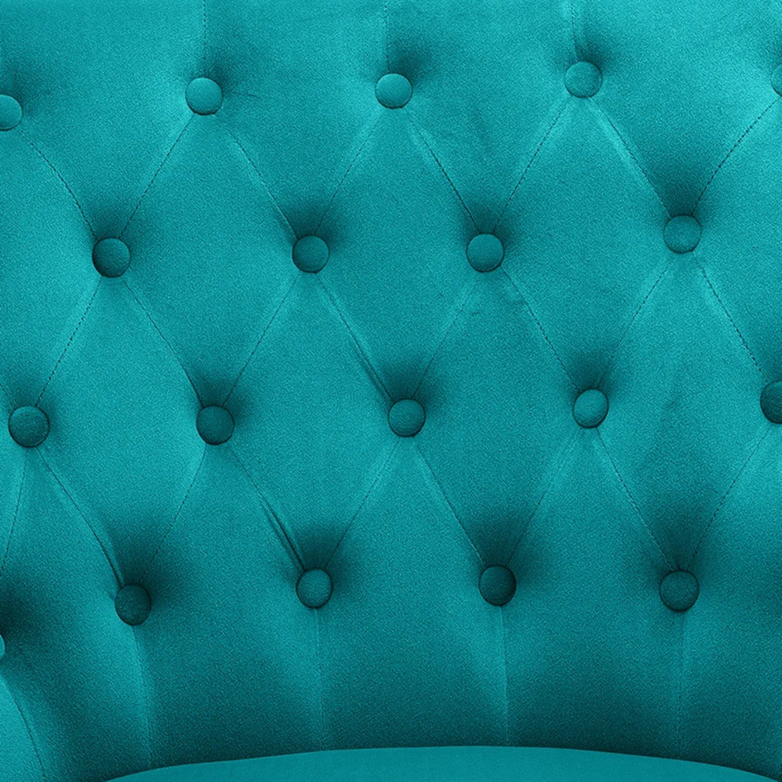 Premium Perfect Cushiony Tufted Super Comfy Emerald Velvet Sofa Lounge Chair