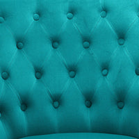 Premium Perfect Cushiony Tufted Super Comfy Emerald Velvet Sofa Lounge Chair