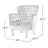 Premium Perfect Cushiony Tufted Super Comfy Emerald Velvet Sofa Lounge Chair