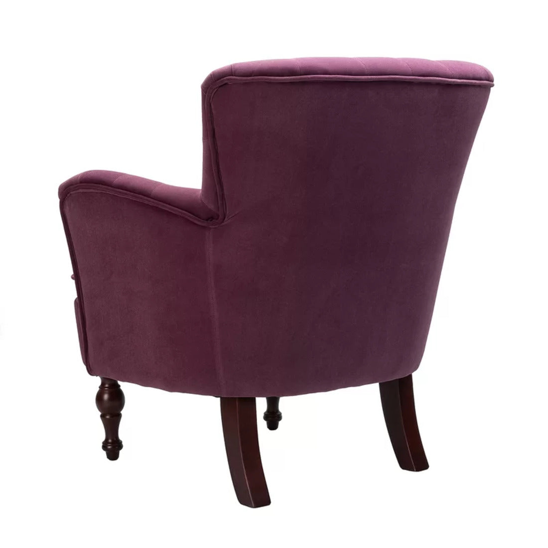 Premium Perfect Cushiony Tufted Super Comfy Magenta Velvet Sofa Lounge Chair