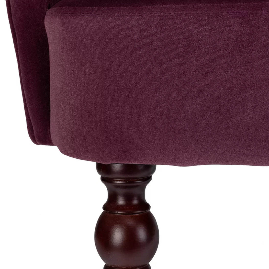 Premium Perfect Cushiony Tufted Super Comfy Magenta Velvet Sofa Lounge Chair