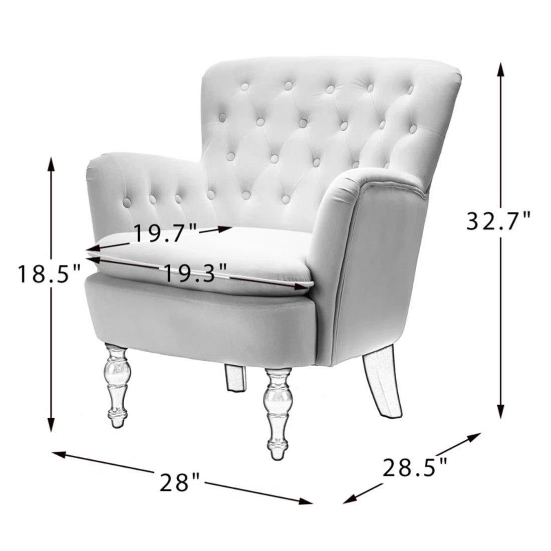 Premium Perfect Cushiony Tufted Super Comfy Magenta Velvet Sofa Lounge Chair