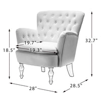 Premium Perfect Cushiony Tufted Super Comfy Magenta Velvet Sofa Lounge Chair