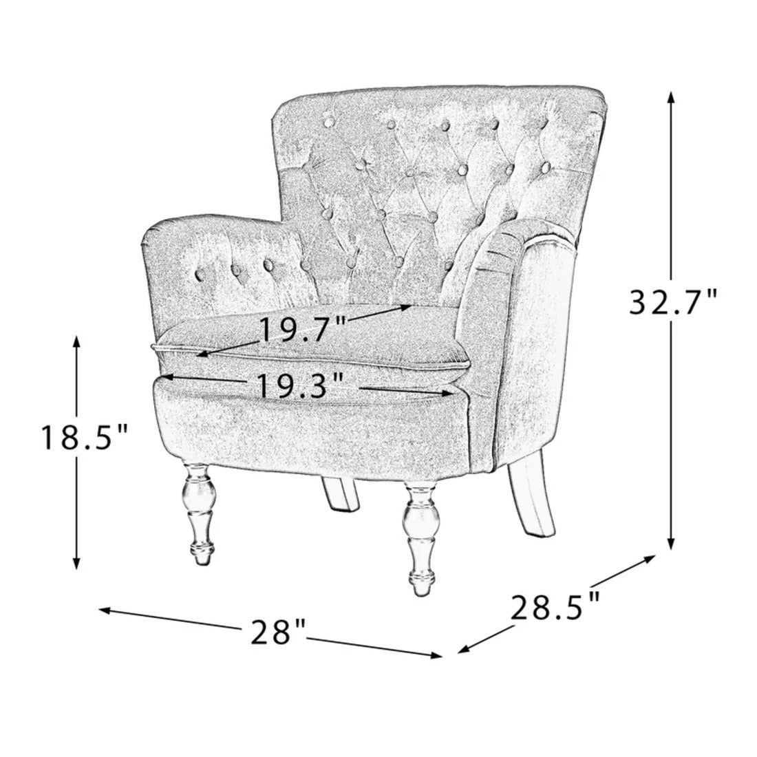 Premium Perfect Cushiony Tufted Super Comfy Yellow Velvet Sofa Lounge Chair