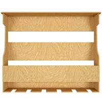 Premium Quality Backlit MDF Mini Bar Shelf in Light Oak Finish