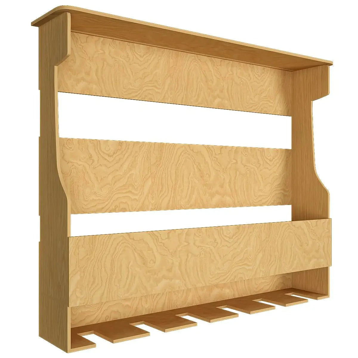 Premium Quality Backlit MDF Mini Bar Shelf in Light Oak Finish