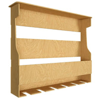 Premium Quality Backlit MDF Mini Bar Shelf in Light Oak Finish