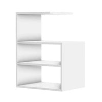 Premium Rectangular Shaped Wooden Wall Shelves with White Finish