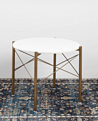 Premium White Marble Round Shape Center Table