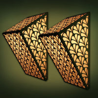 Premium Wooden Wall Lamp / Pendant Light / Modern Lamp Set Of 2 Pc