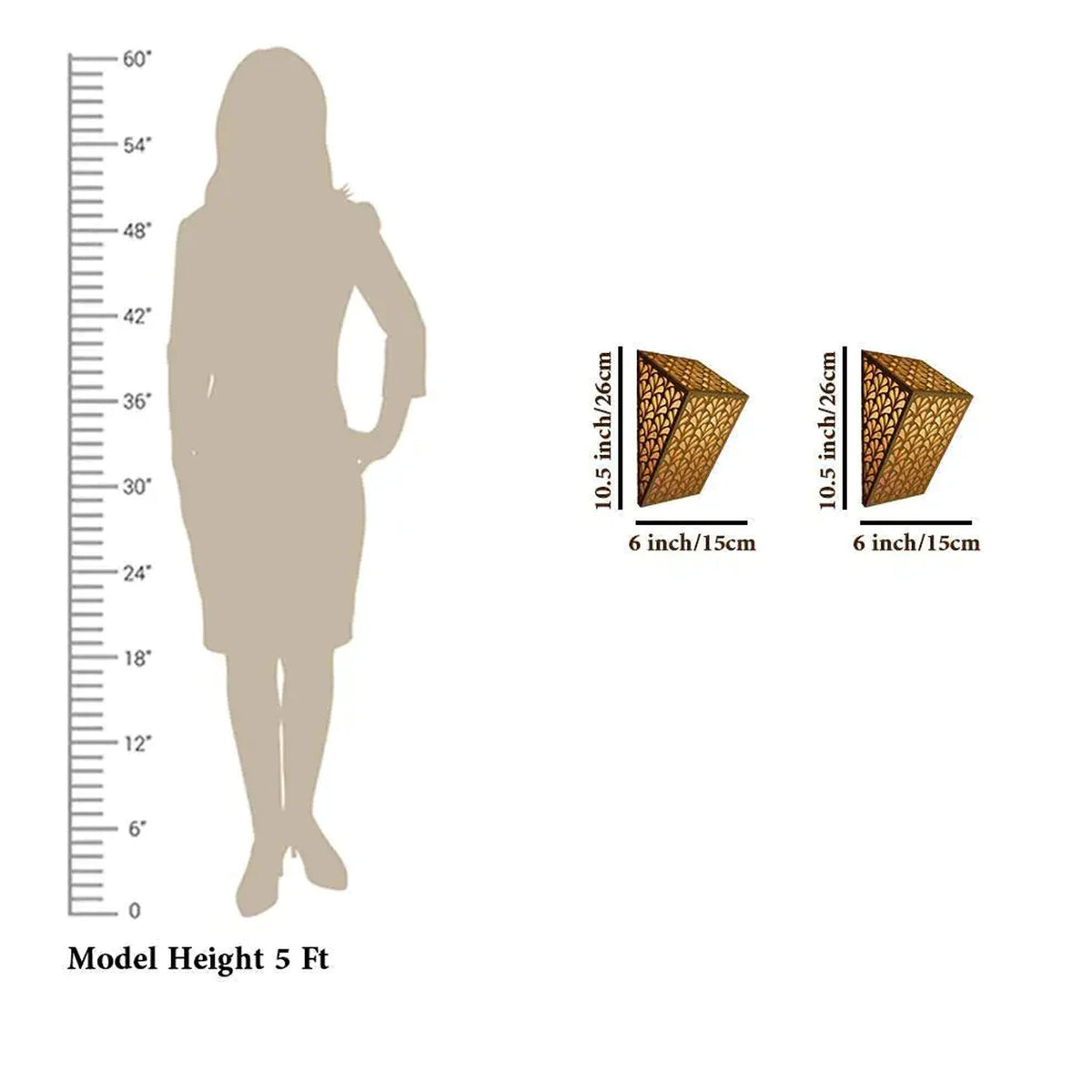 Premium Wooden Wall Lamp / Pendant Light / Modern Lamp Set Of 2 Pc