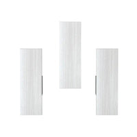 Decorative White Ledges Set of 3 Rectangular Wall Shelves